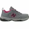 New Balance Work Suede 627 Steel Toe Work Shoes - Womens Grey Pink