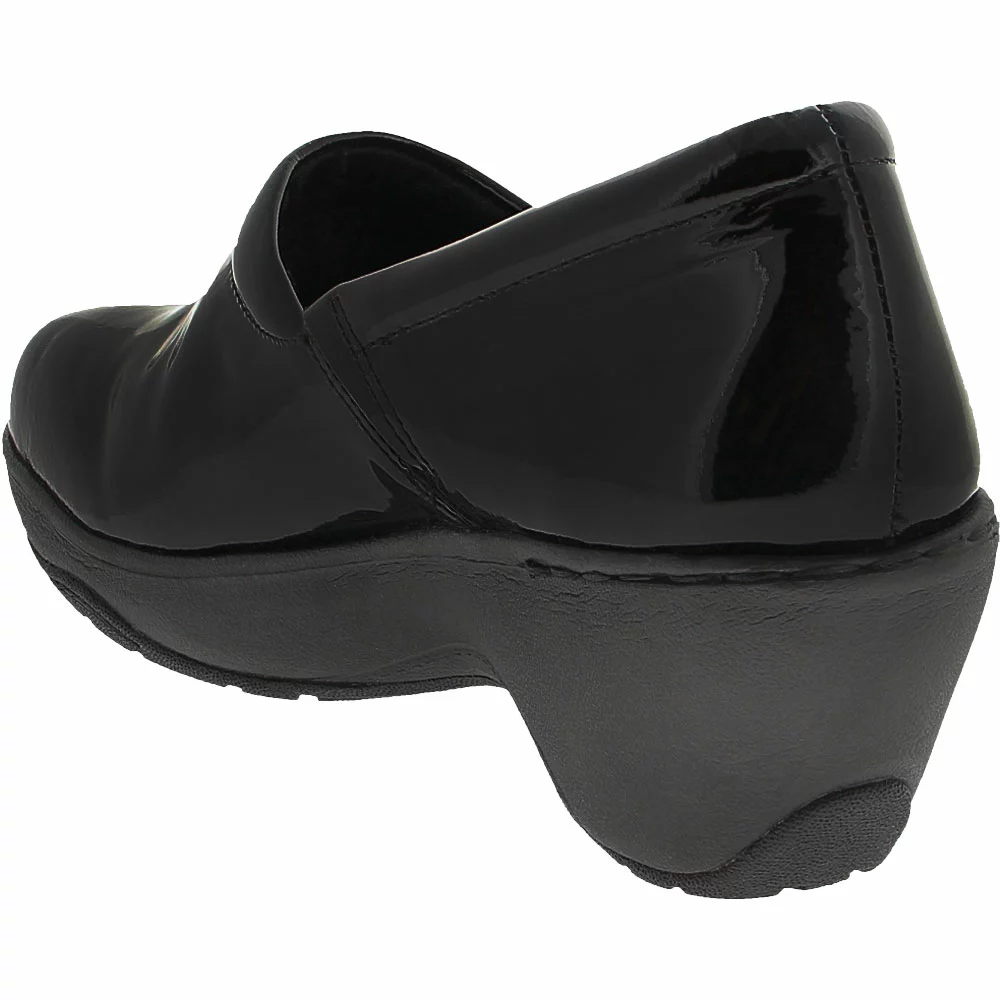 Nurse Mates Bryar Clog Patent Duty Shoes - Womens Black Crinkle Patent - Image 3