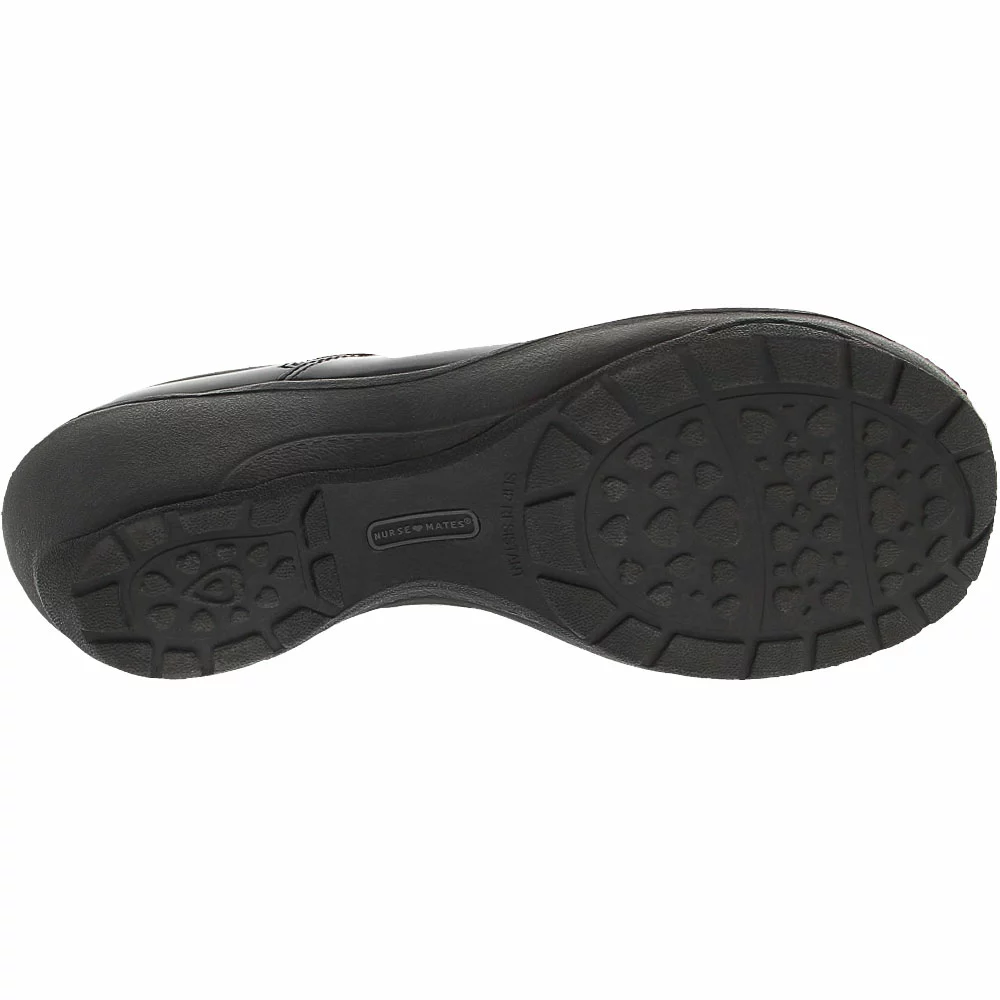 Nurse Mates Bryar Clog Patent Duty Shoes - Womens Black Crinkle Patent - Image 4