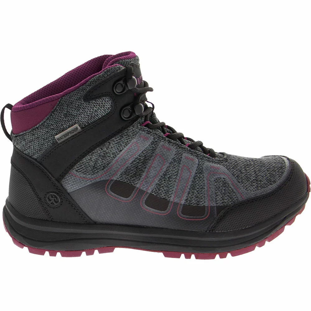Northside Gamma Mid Wp Hiking Boots - Womens Gray Wine