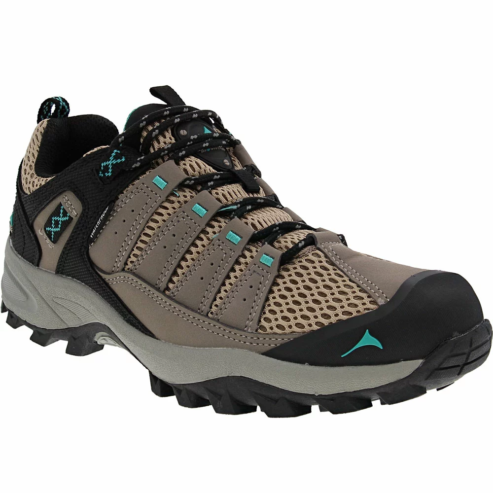 Pacific Mountain Coosa Low Waterproof Hiking Shoes - Womens Taupe Green - Image 2
