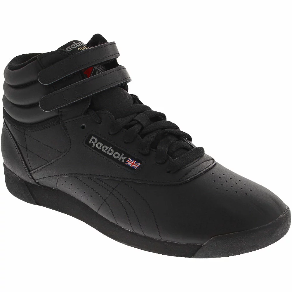 Reebok Freestyle Hi Athletic Shoes - Womens Black - Image 2