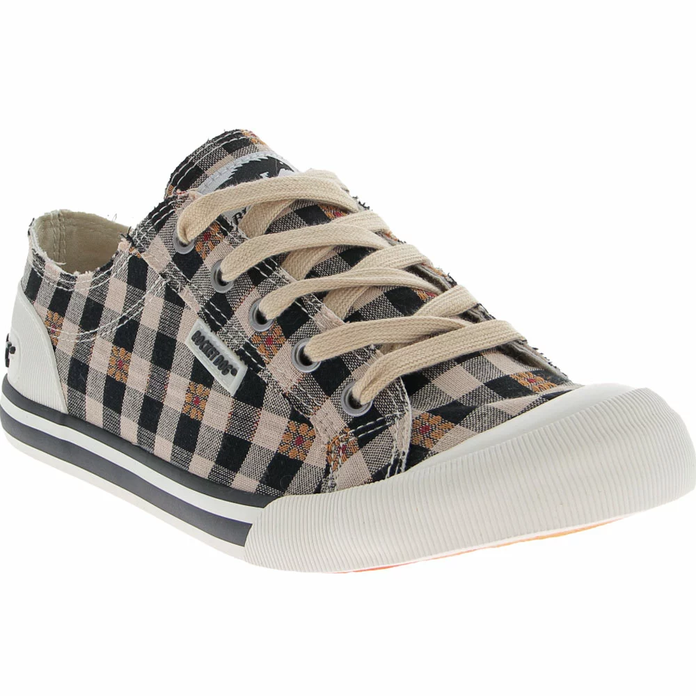 Rocket Dog Jazzin Lifestyle Shoes - Womens Brown Plaid Natural - Image 2