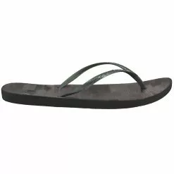 Reef Escape Lux Paint Flip Flops - Womens Black Paint