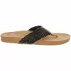 Reef Cushion Strand Flip Flops - Womens Black Tan