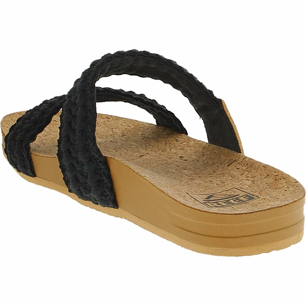 Reef Cushion Vista Thread Sandals - Womens Black - Image 3