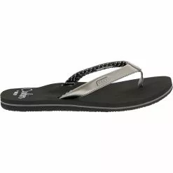 Reef Cushion Sands Flip Flops Womens Sandals Gunmetal