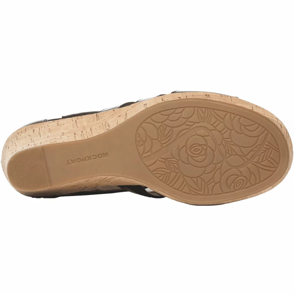 Rockport Briah Gladiator Sandals - Womens Black Leather - Image 4