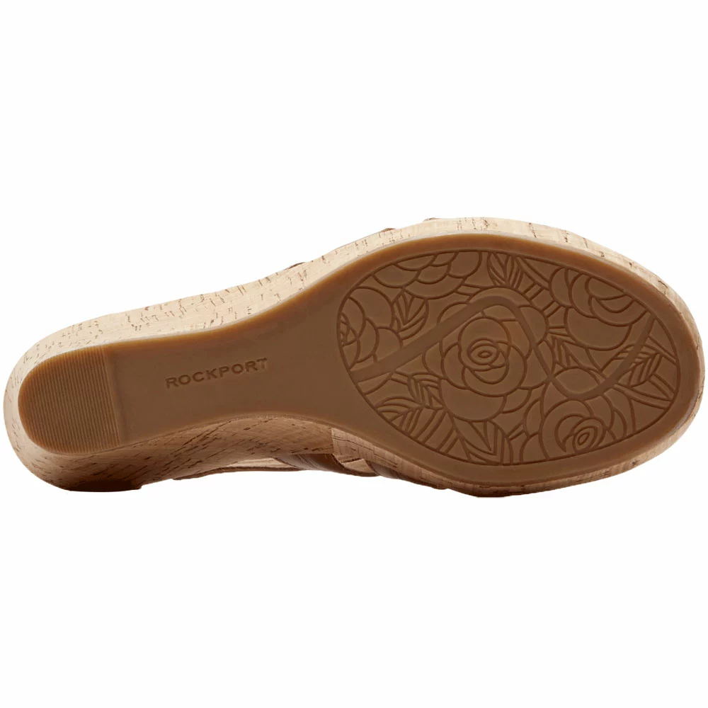 Rockport Briah Gladiator Sandals - Womens Dark Tan Leather - Image 4