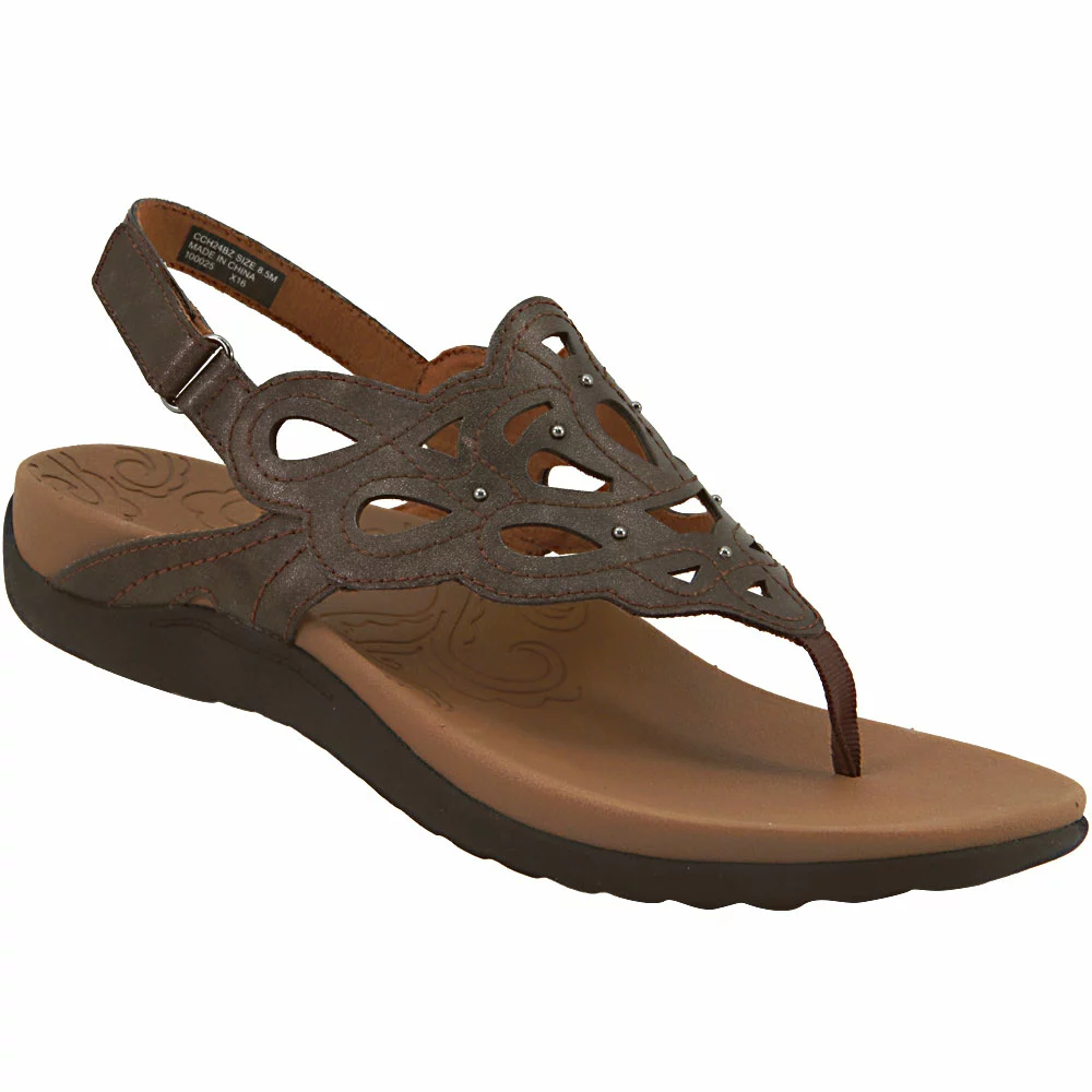 Rockport Ridge Sling Flip Flops - Womens Bronze - Image 2