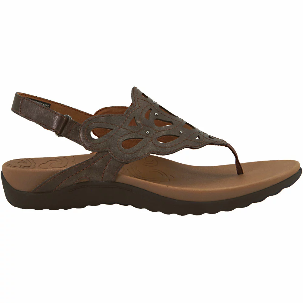 Rockport Ridge Sling Flip Flops - Womens Bronze