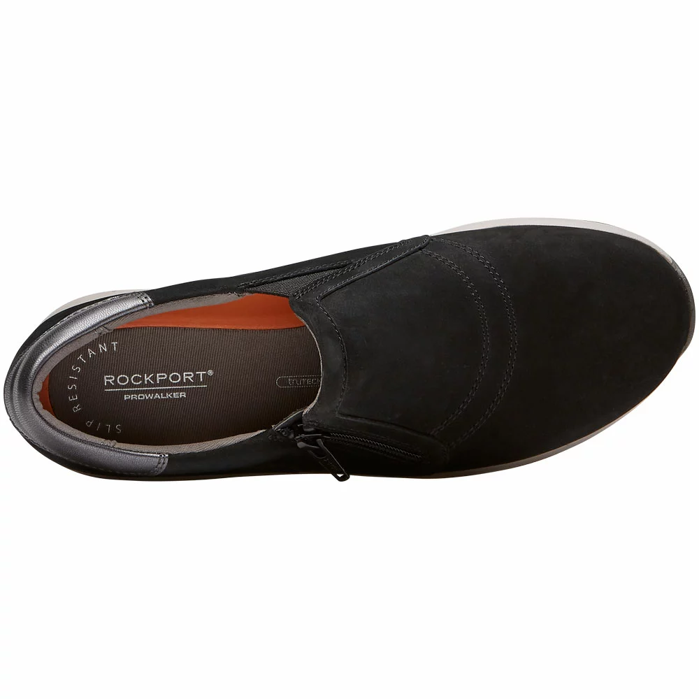 Rockport Ts Prowalker Zipper Walking Shoes - Womens Black - Image 3