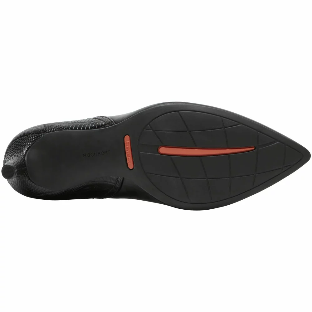 Rockport Tm 75mm Pieced Heel Dress Shoes - Womens Black Lizard - Image 4