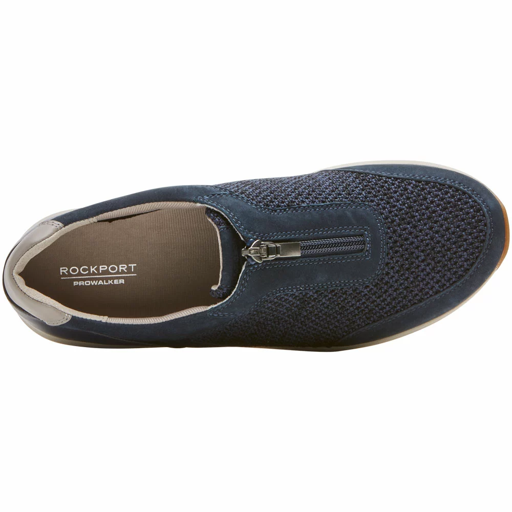 Rockport Trustride Prowalker Zip Sneaker Womens Walking Shoes Indigo - Image 3