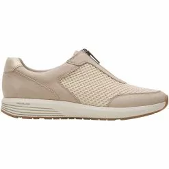 Rockport Trustride Prowalker Zip Sneaker Womens Walking Shoes Vanilla