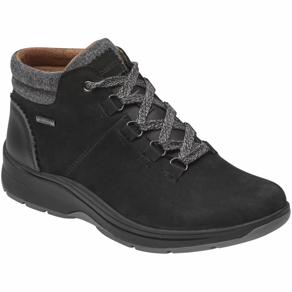 Rockport Cobb Hill Piper Hiker Womens Casual Boots Black - Image 2