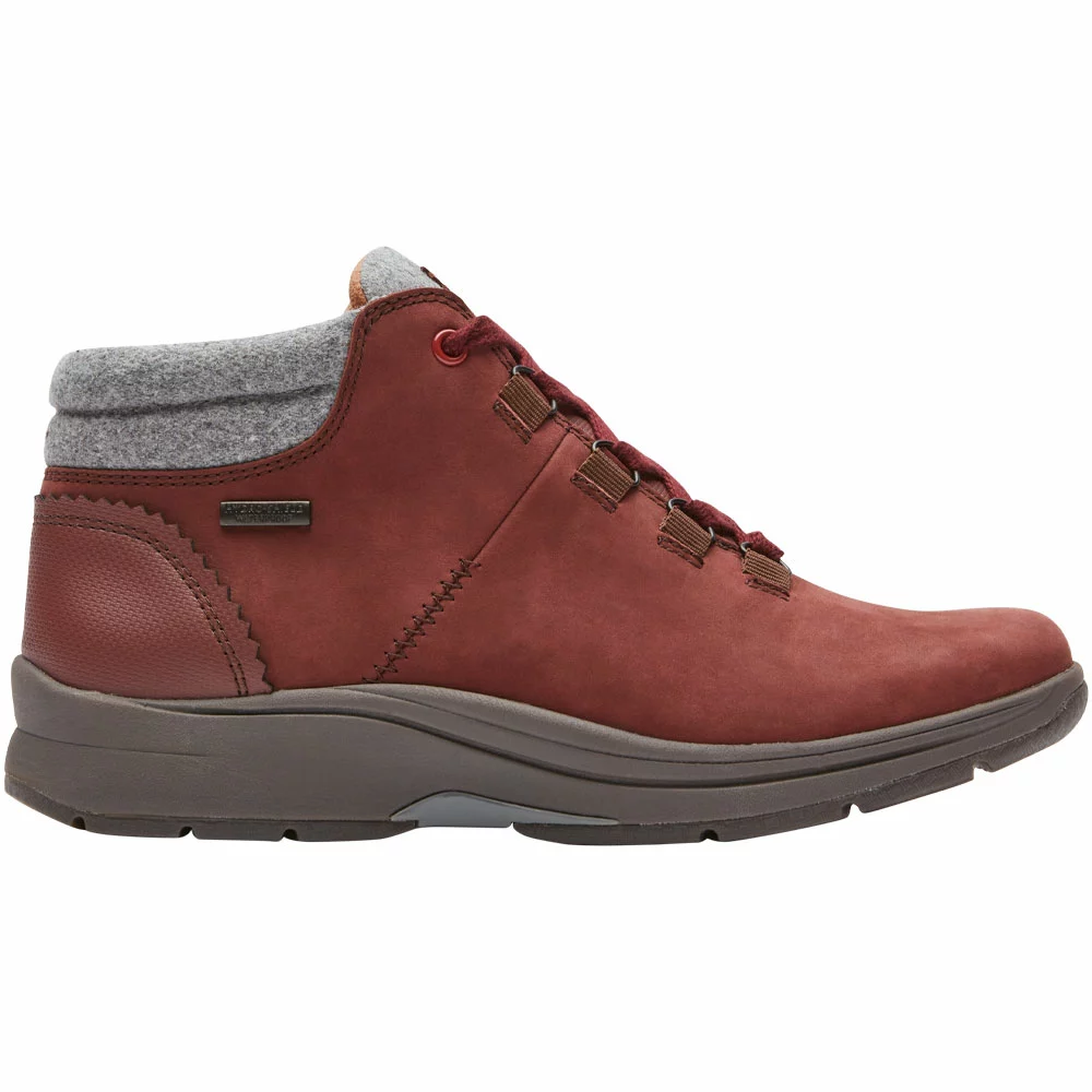 Rockport Cobb Hill Piper Hiker Womens Casual Boots Red