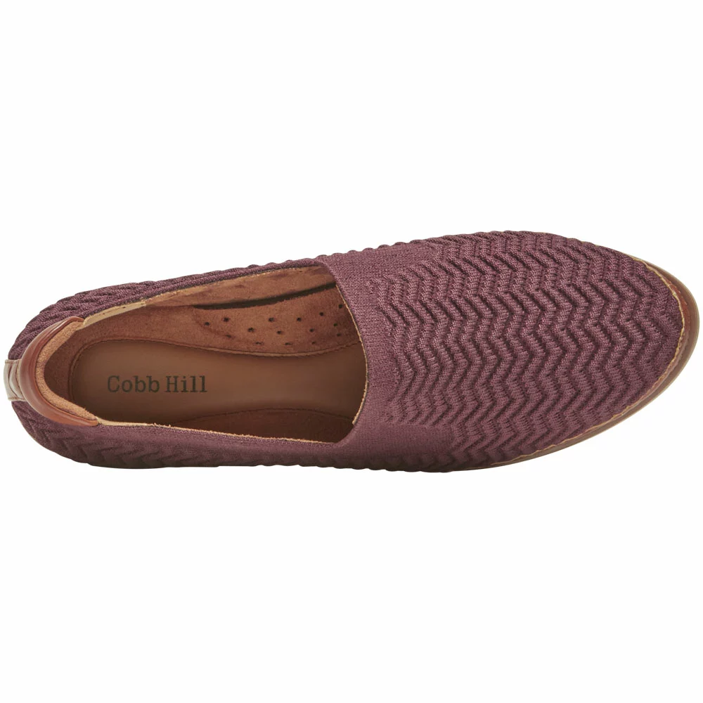 Rockport Cobb Hill Camryn Slip On Womens Casual Shoes Eggplant - Image 3