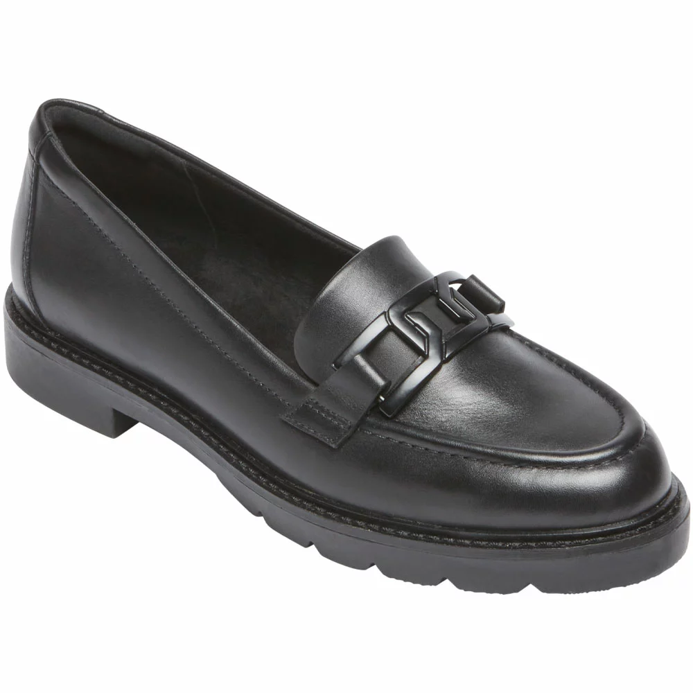 Rockport Kacey Chain Slip On Casual Shoes - Womens Black - Image 2