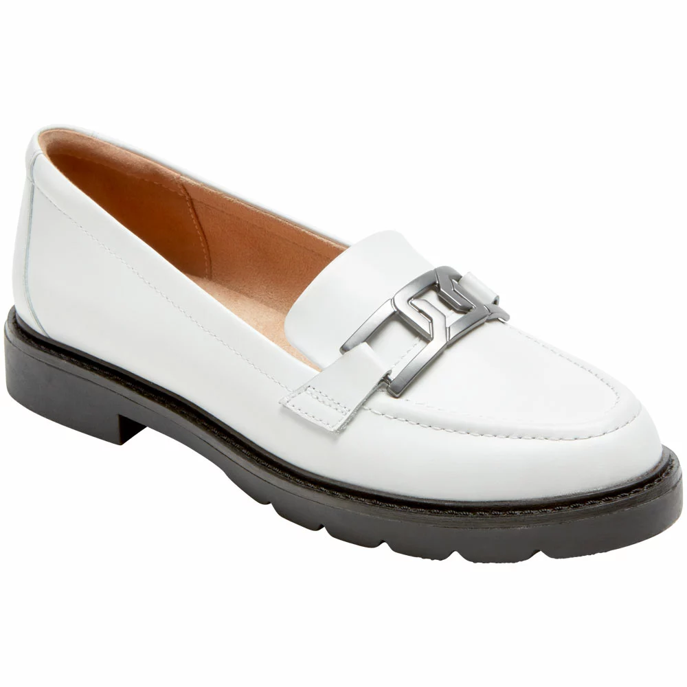 Rockport Kacey Chain Slip On Casual Shoes - Womens White - Image 2