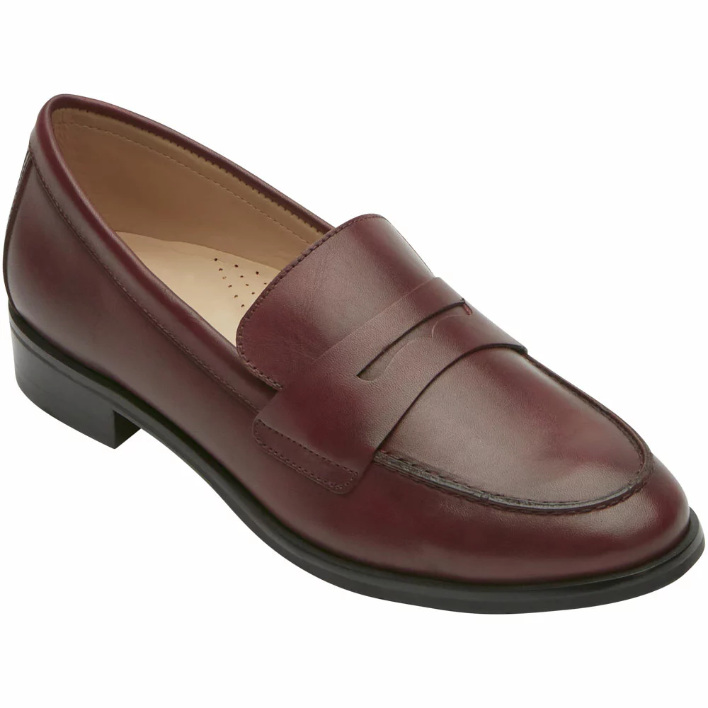 Rockport Sena Penny Loafer Womens Casual Dress Shoes Brown - Image 2