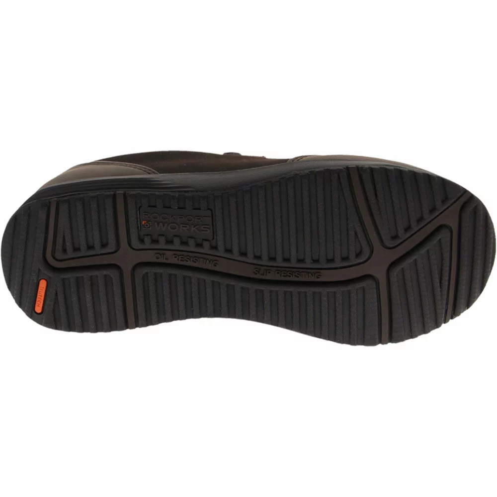 Rockport Works Boots Rockport Works Rk500 Trustride Safety Toe Work Shoes - Womens Brown - Image 4