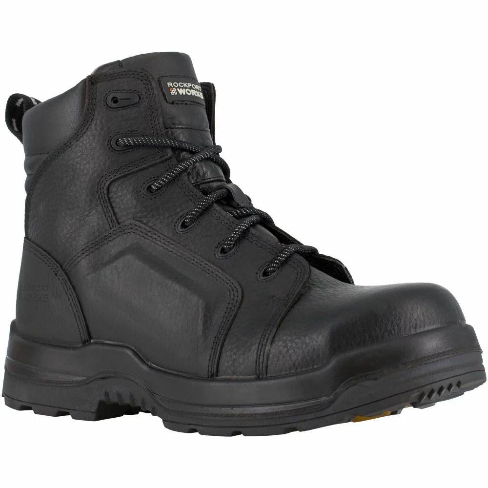 Rockport Works Boots Rockport Works More Energy Composite Toe Work Boots - Womens Black - Image 2