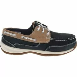 Rockport Works Boots Rockport Rk670 Safety Toe Boat Work Shoes - Womens Navy