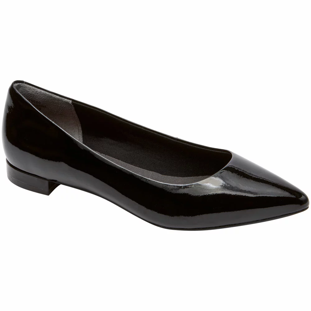 Rockport Total Motion Adelyn Ballet Flat Casual Shoes - Womens Black Black Black - Image 2