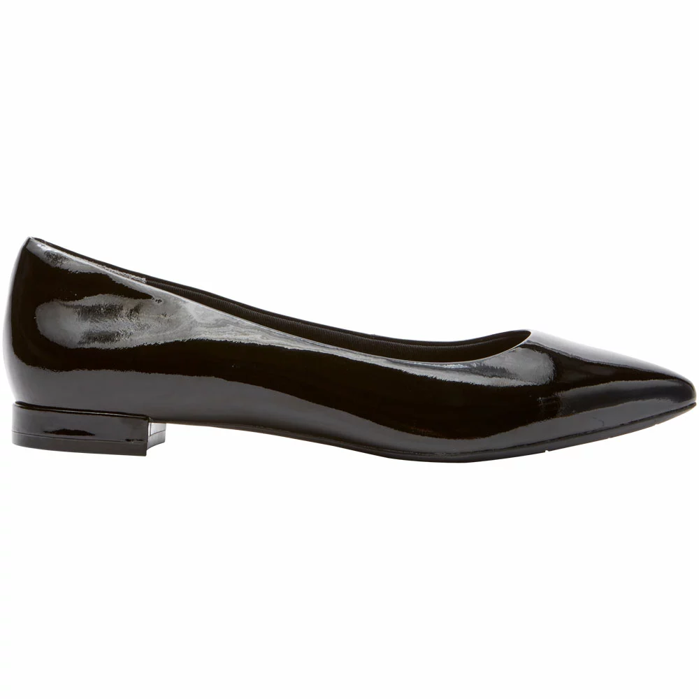 Rockport Total Motion Adelyn Ballet Flat Casual Shoes - Womens Black Black Black