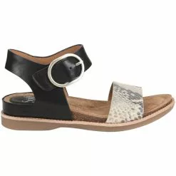 Sofft Bali Sandals - Womens Black Tan Snake
