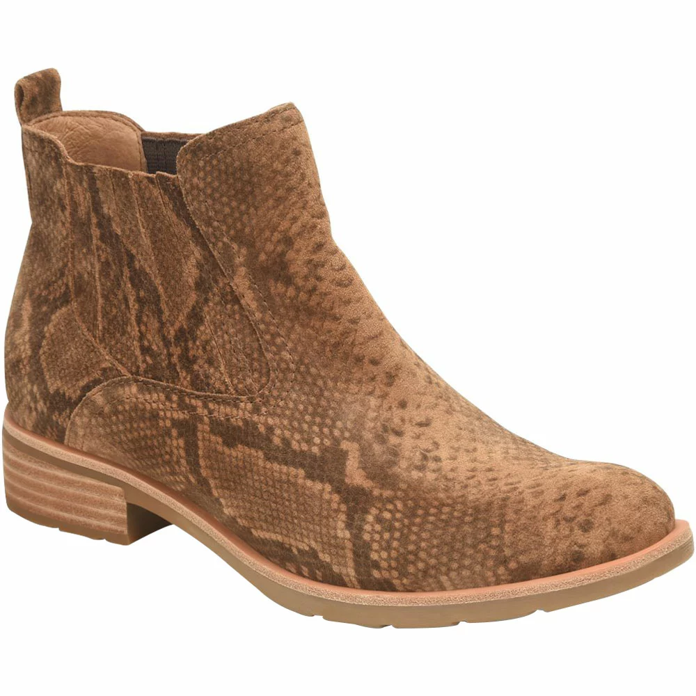 Sofft Bellis 3 Ankle Boots - Womens Cognac Snake - Image 2