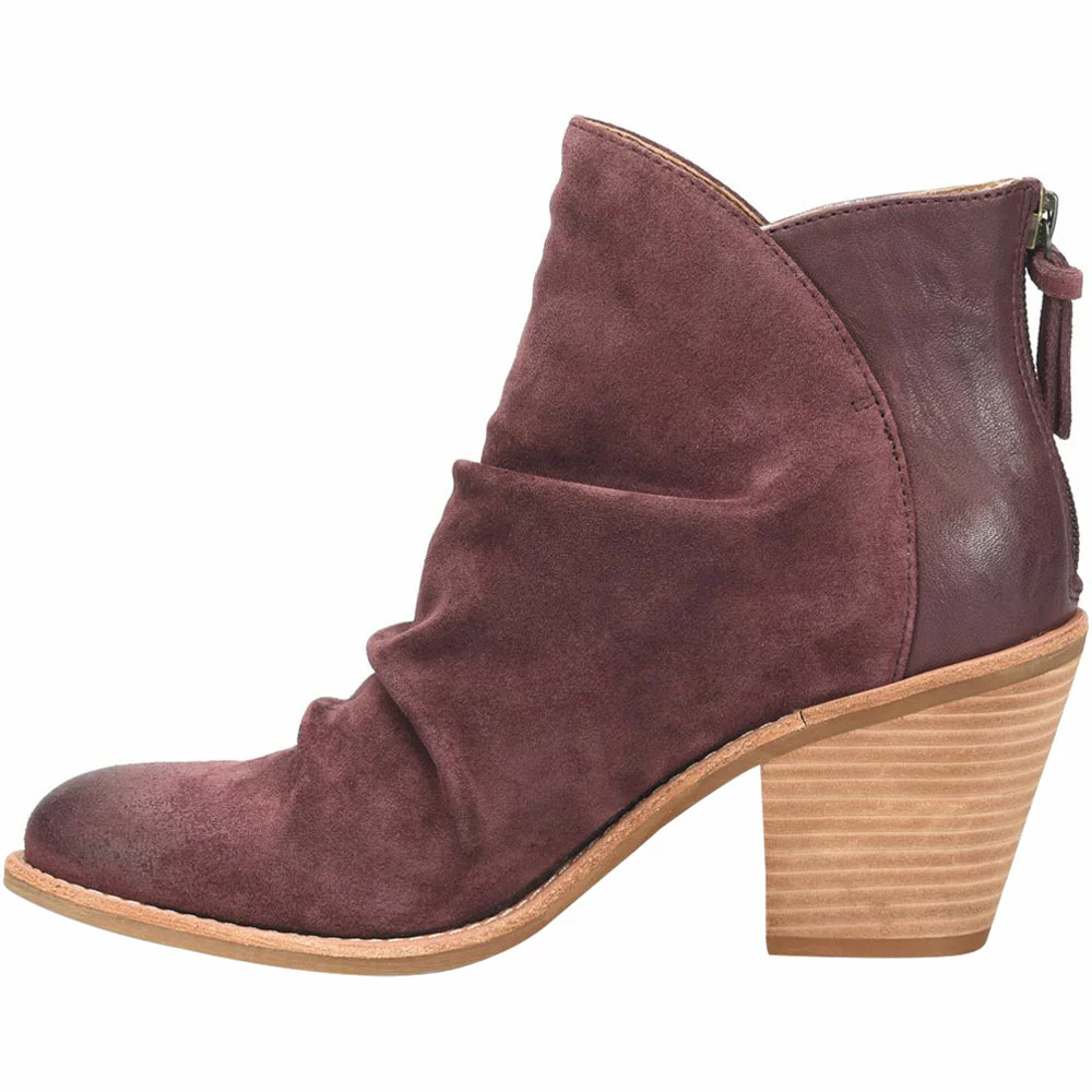 Sofft Teyton Casual Boots - Womens Red Suede - Image 3