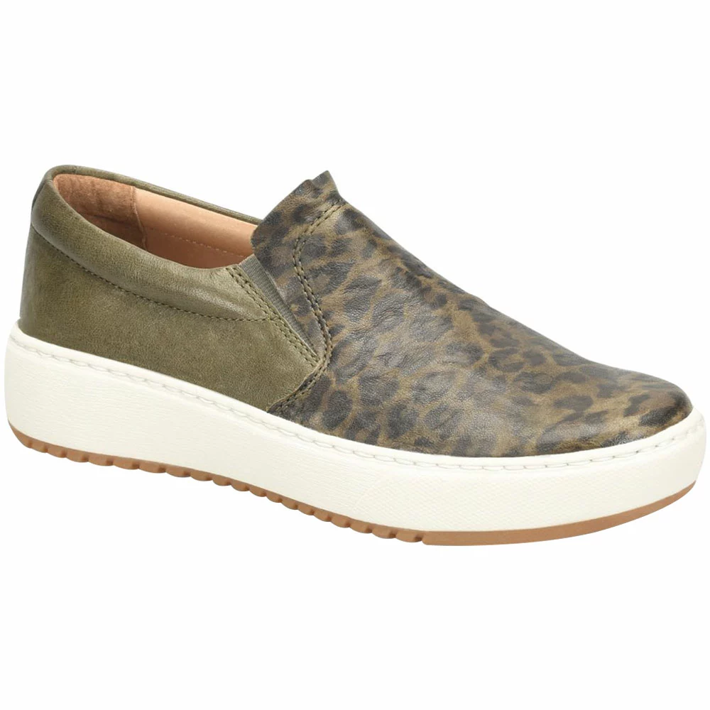Sofft Watney Lifestyle Shoes - Womens Green Leopard - Image 2