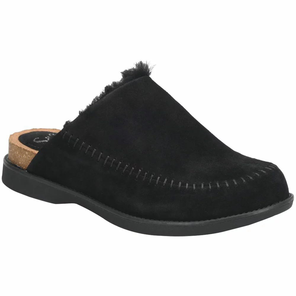 Sofft Bellflower Slip On Casual Shoes - Womens Black Suede - Image 2