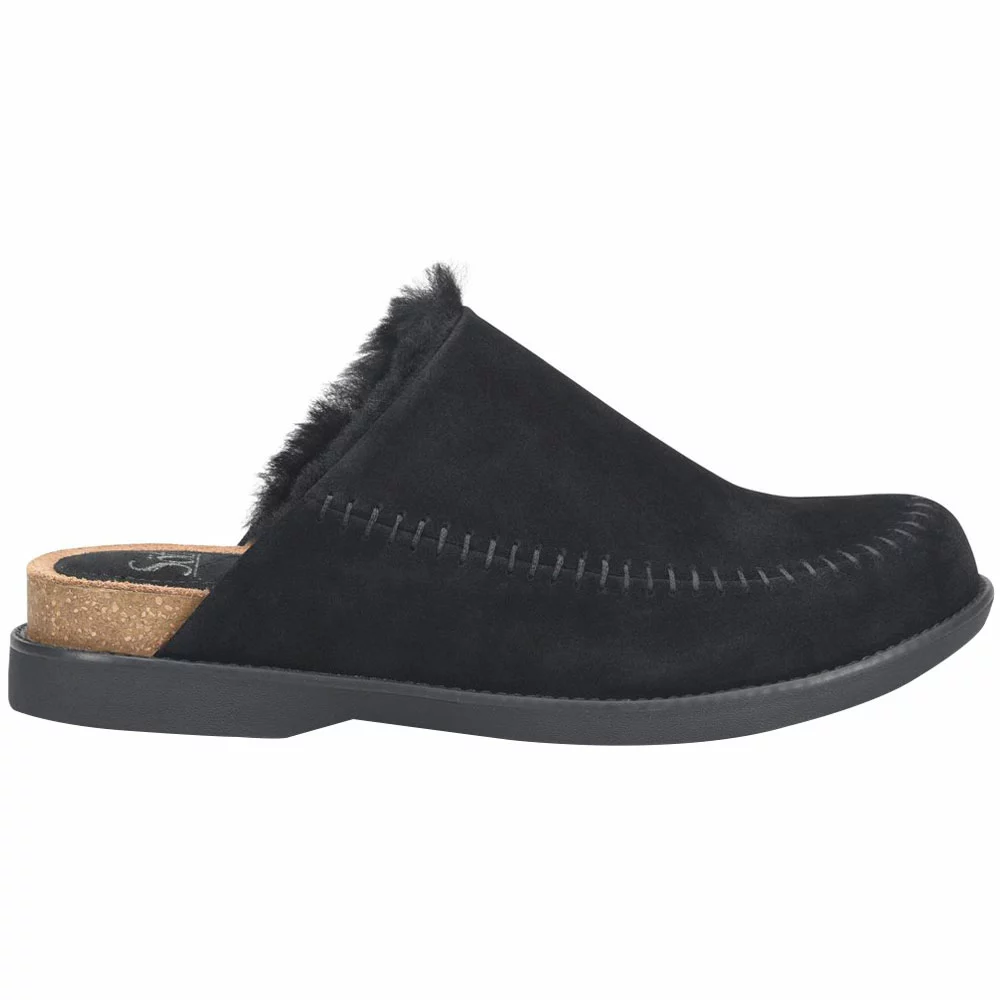 Sofft Bellflower Slip On Casual Shoes - Womens Black Suede