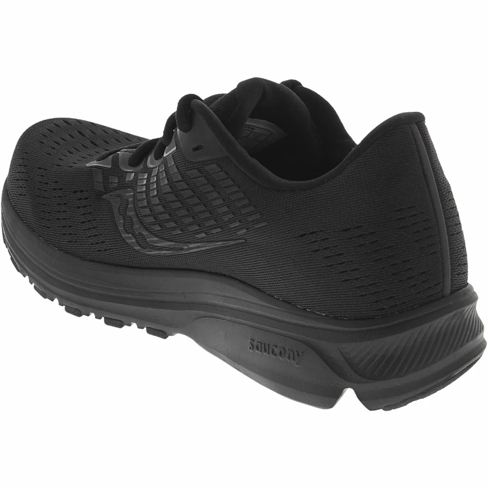 Saucony Ride 13 Running Shoes - Womens Black Black Black - Image 3