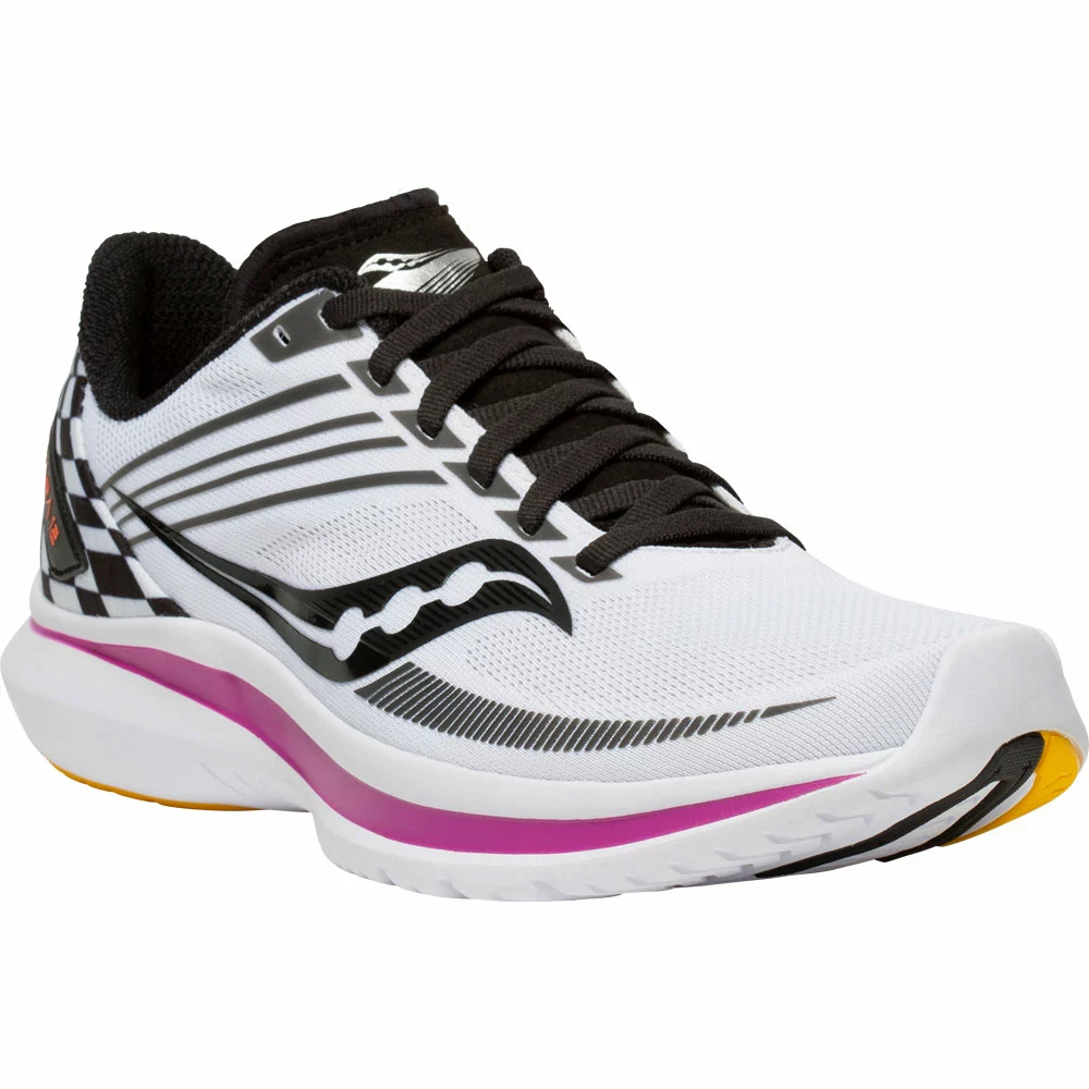 Saucony Kinvara 12 Running Shoes - Womens White Black - Image 2