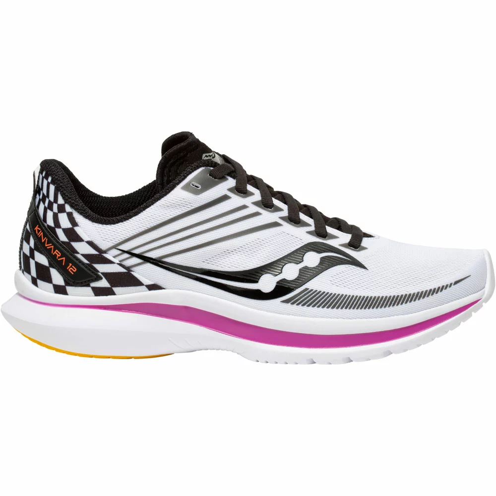Saucony Kinvara 12 Running Shoes - Womens White Black