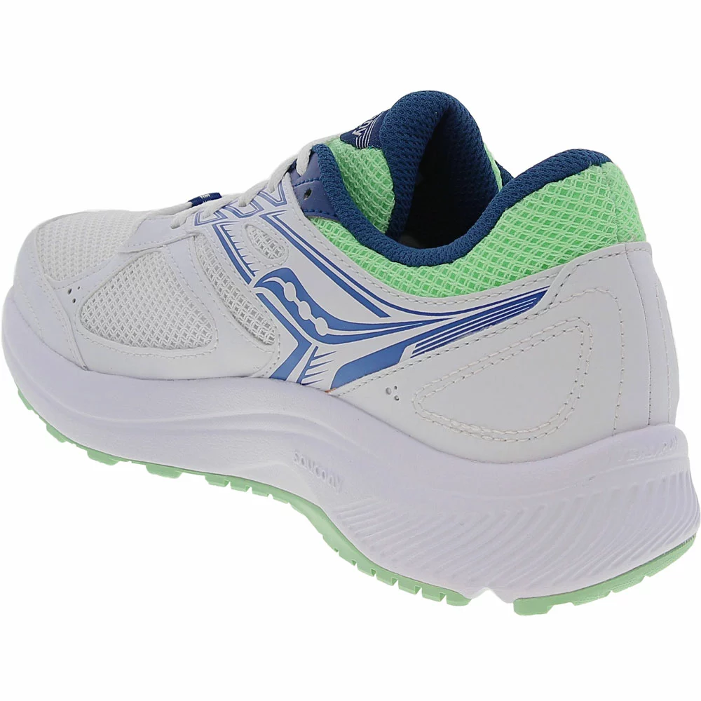 Saucony Cohesion 14 Running Shoes - Womens White Navy Mint - Image 3