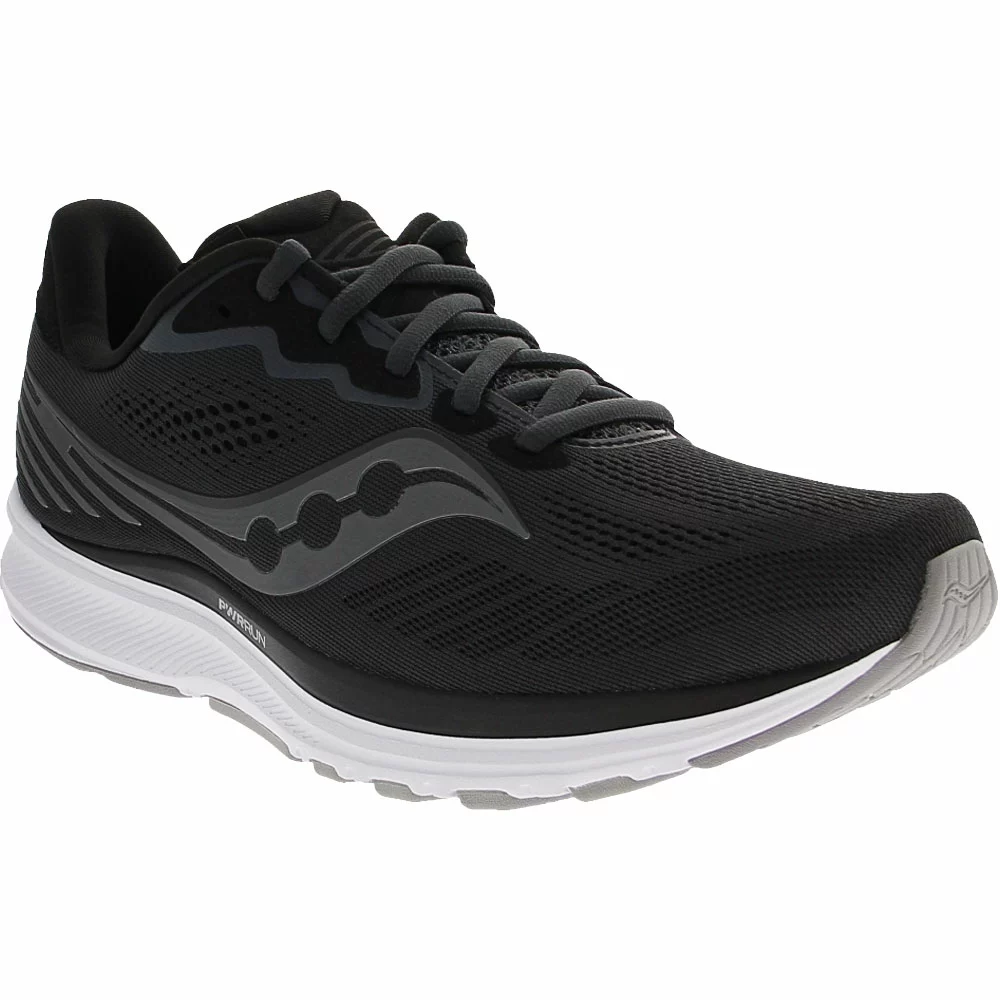 Saucony Ride 14 Running Shoes - Womens Charcoal - Image 2