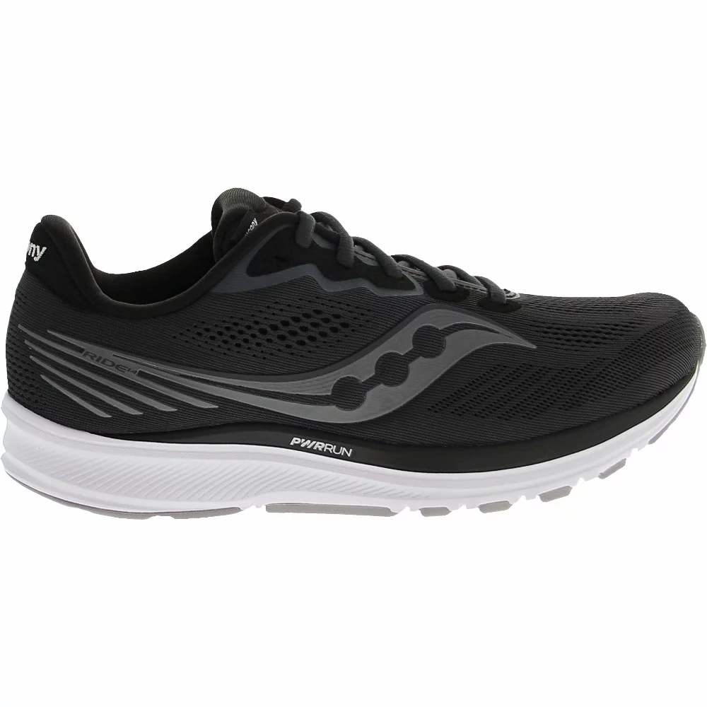 Saucony Ride 14 Running Shoes - Womens Charcoal