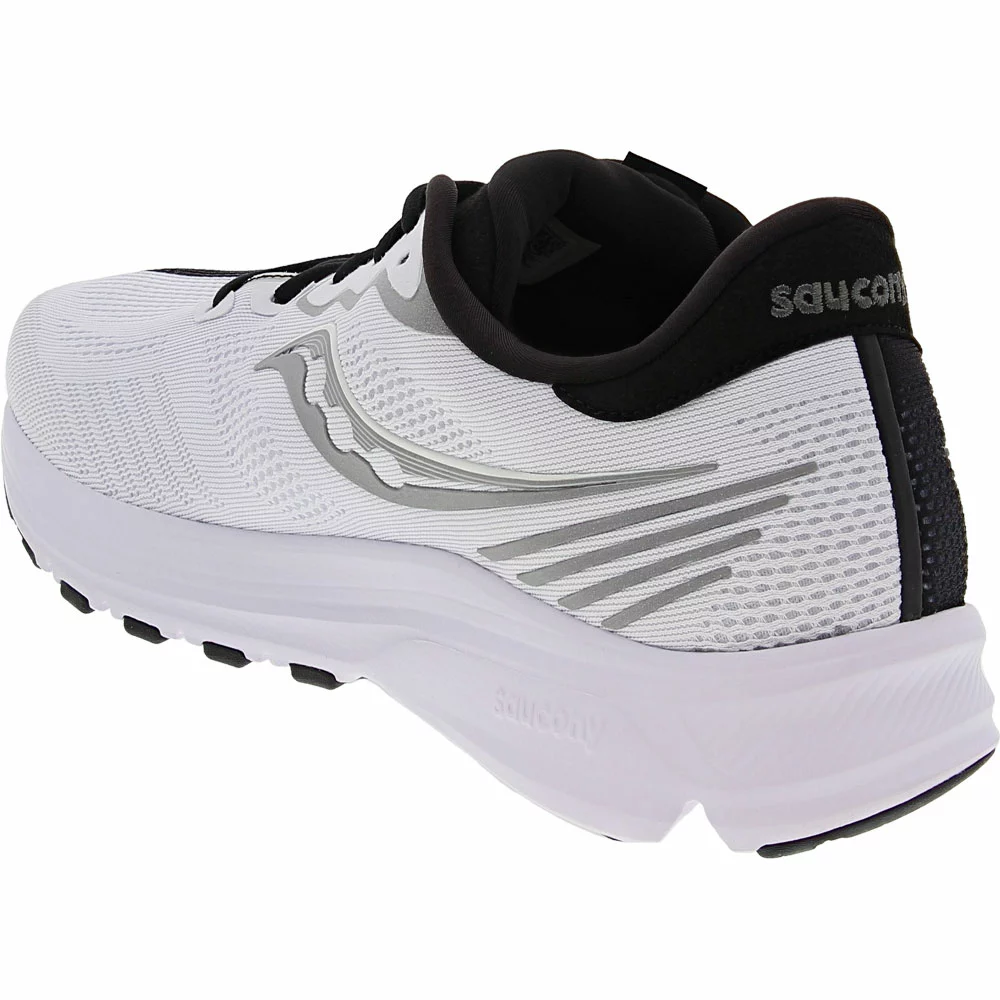 Saucony Ride 14 Reflex Running Shoes - Womens White Black - Image 3