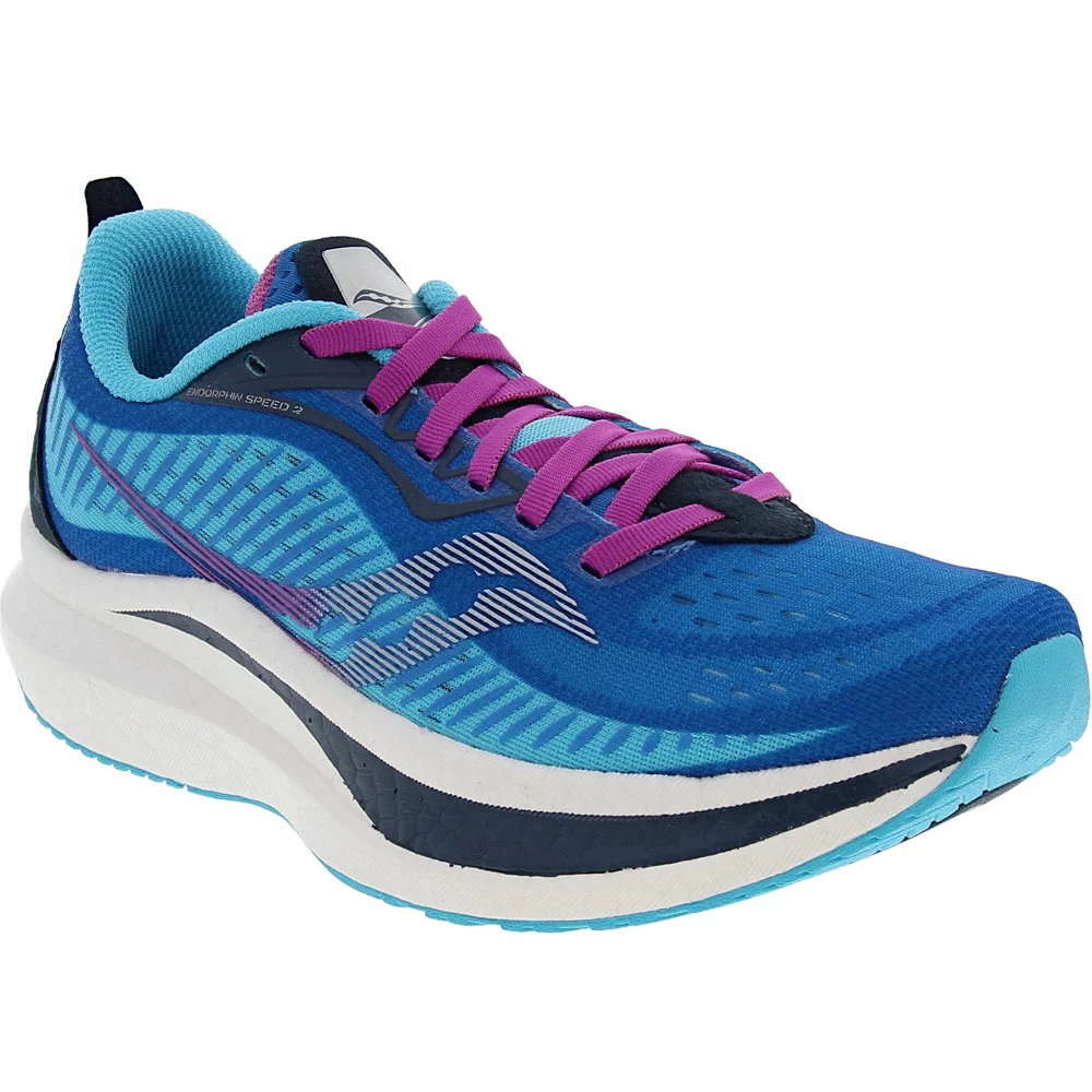 Saucony Endorphin Speed2 Running Shoes - Womens Royal Blaze Violet - Image 2