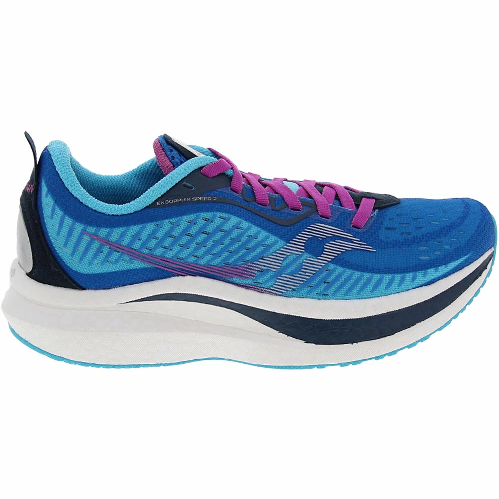 Saucony Endorphin Speed2 Running Shoes - Womens Royal Blaze Violet