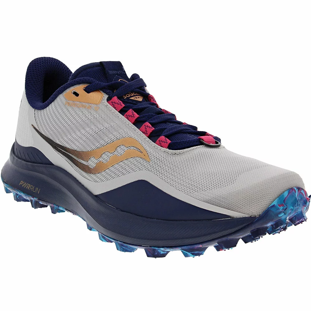 Saucony Peregrine 12 Trail Running Shoes - Womens Grey - Image 2