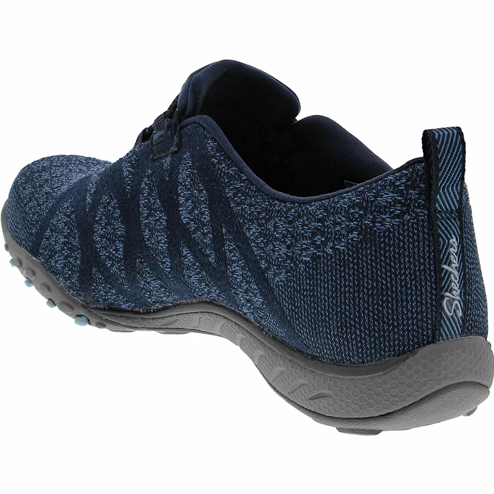 Skechers Breathe Easy Infiknity Slip On Casual Shoes - Womens Navy - Image 3
