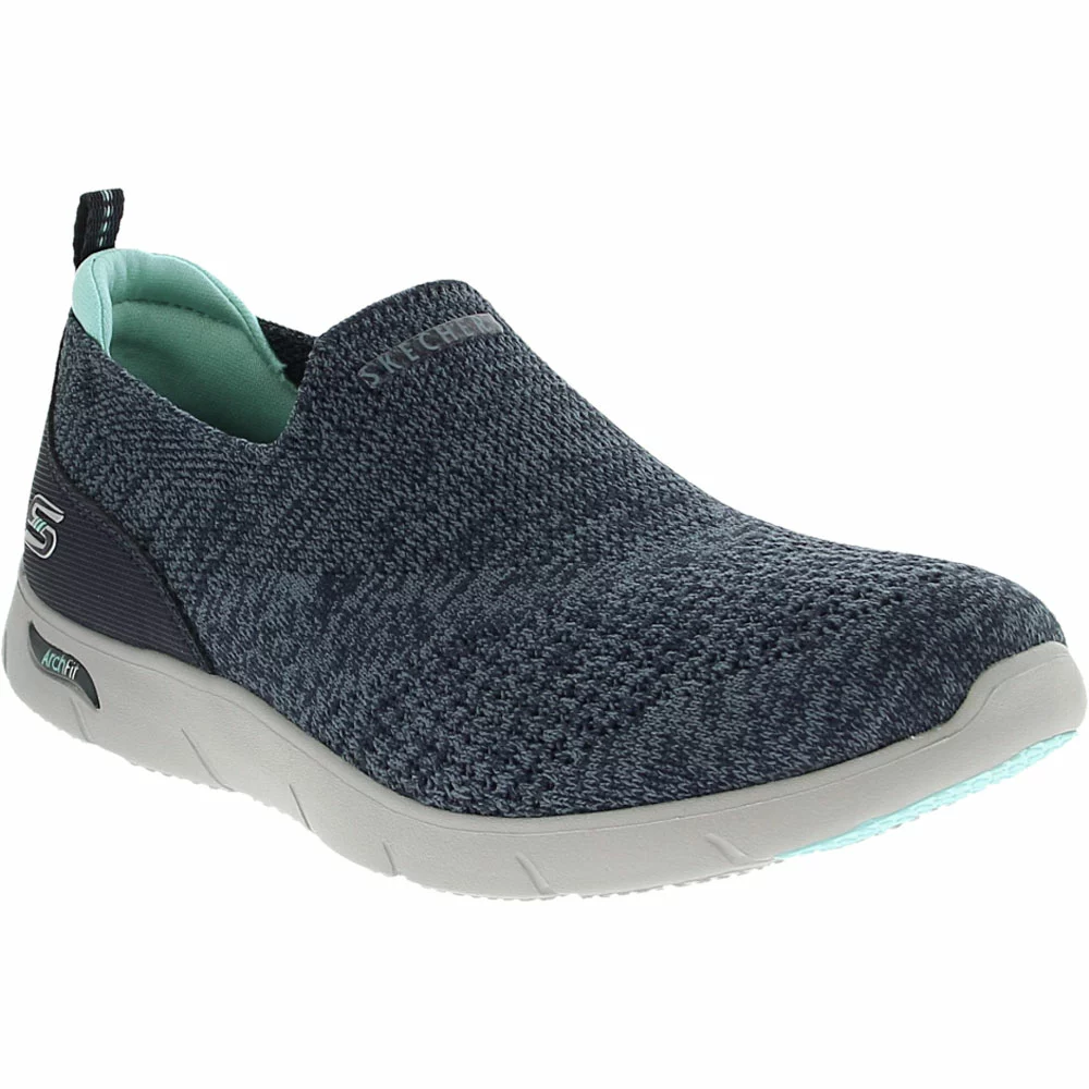Skechers Arch Fit Refine Lifestyle Shoes - Womens Navy - Image 2