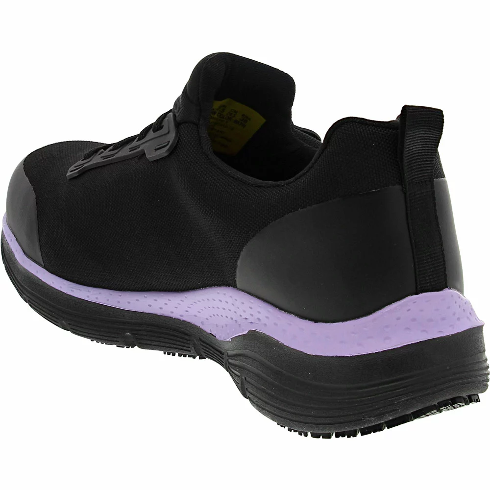 Skechers Work Arch Fit Evzan Safety Toe Work Shoes - Womens Black Purple - Image 3
