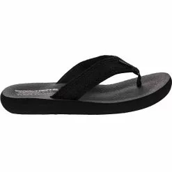 Skechers Asana Sandals - Womens Black Satin